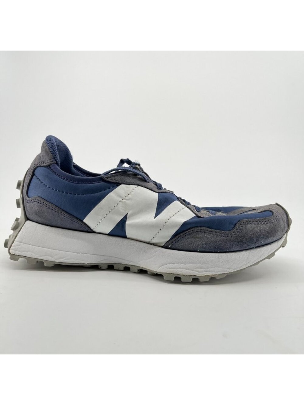 New Balance 327 Womens Size 8 Blue White Athletic Running Walking Shoes Sneakers